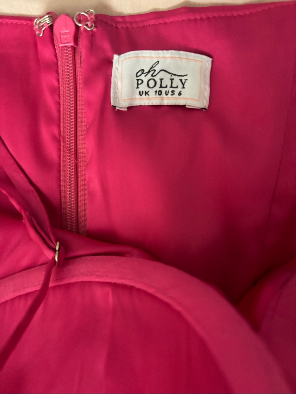 Oh Polly Hot Pink Ruched Bodycon Mini Dress - Picture 3 of 4